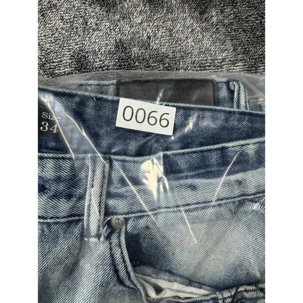 Trestles Supply Co. Zip Jeans Size 34 Blue Denim Acid Wash